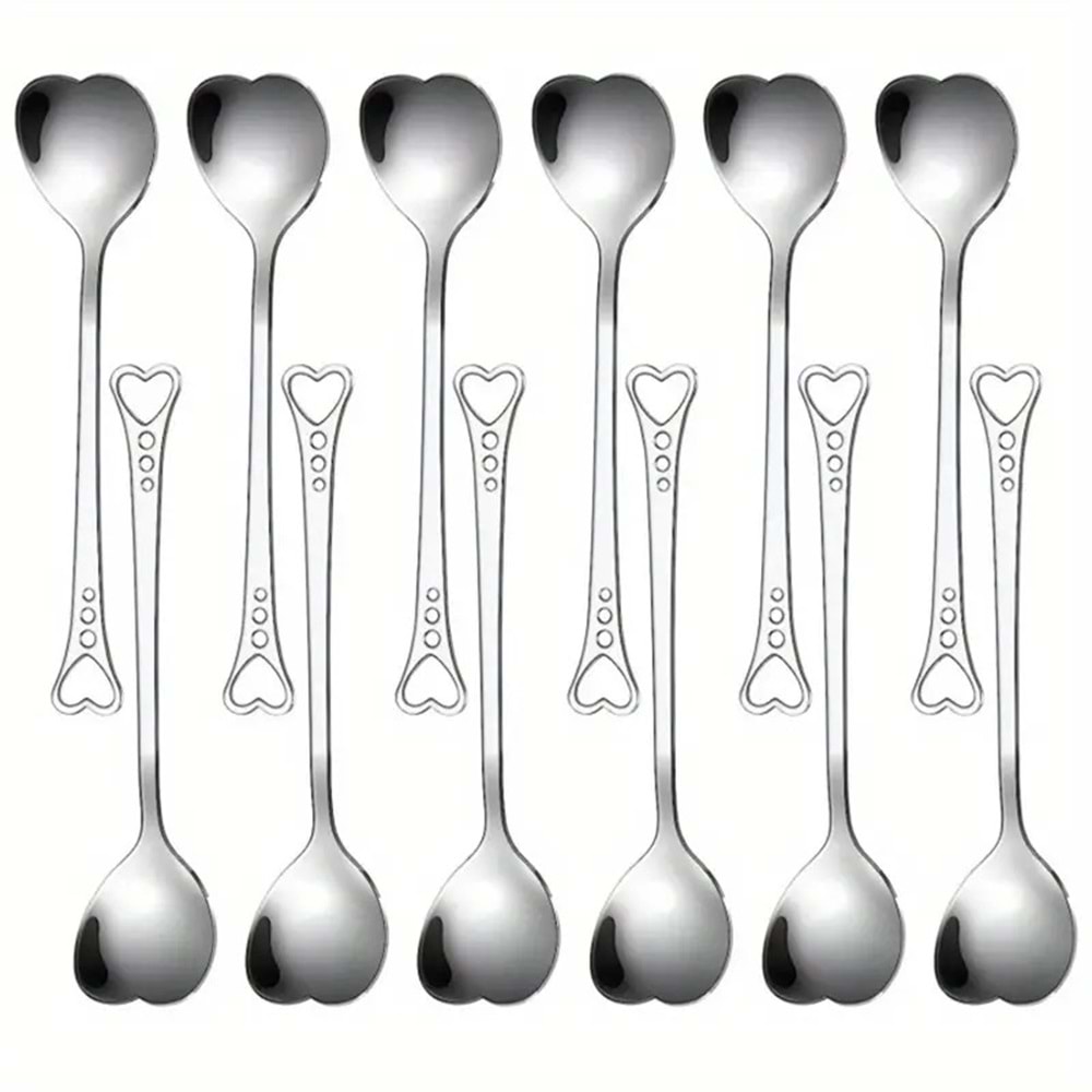 SEYRAN KALPLİ ÇAY KAŞIK 6LI