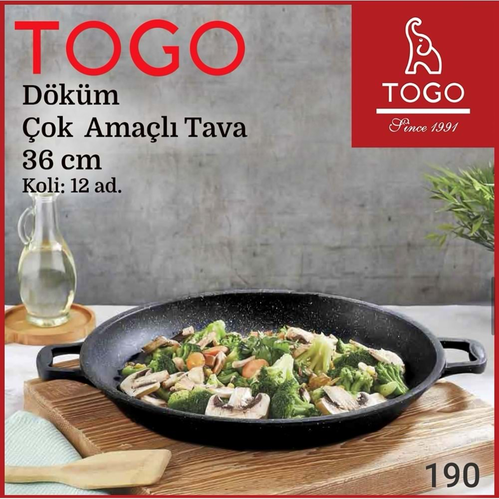 TOGO DÖKÜM ÇOK AMAÇLI TAVA 36CM *6