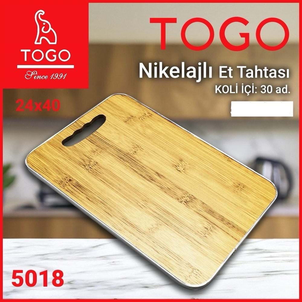TOGO NİKELAJLI 5018 ET KESME TAHTASI 24X40 *30