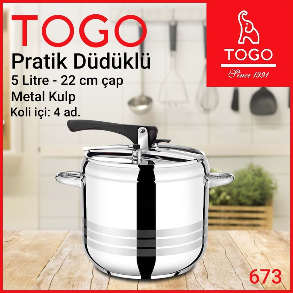 TOGO PRATİK 5LT DÜDÜKLÜ TENCERE *4