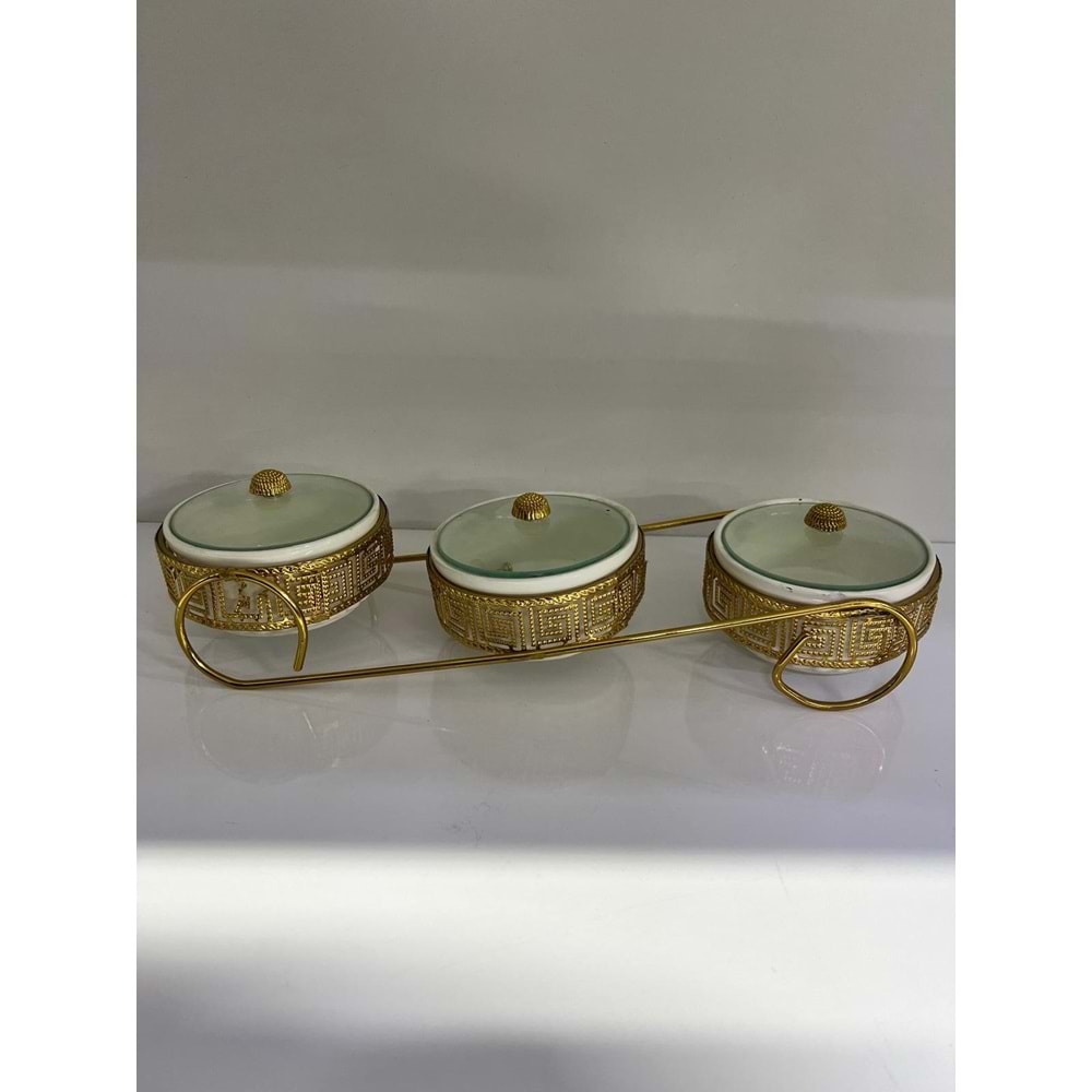 TARİH LÜX DANTELLİ 3LÜ BAHARATLIK*9