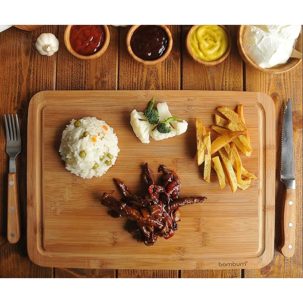 BAMBUM BKTO03 TOSCANA BÜYÜK KESME STEAK TAHTASI