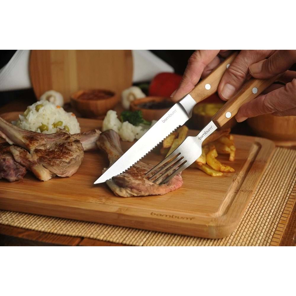 BAMBUM BKTO03 TOSCANA BÜYÜK KESME STEAK TAHTASI