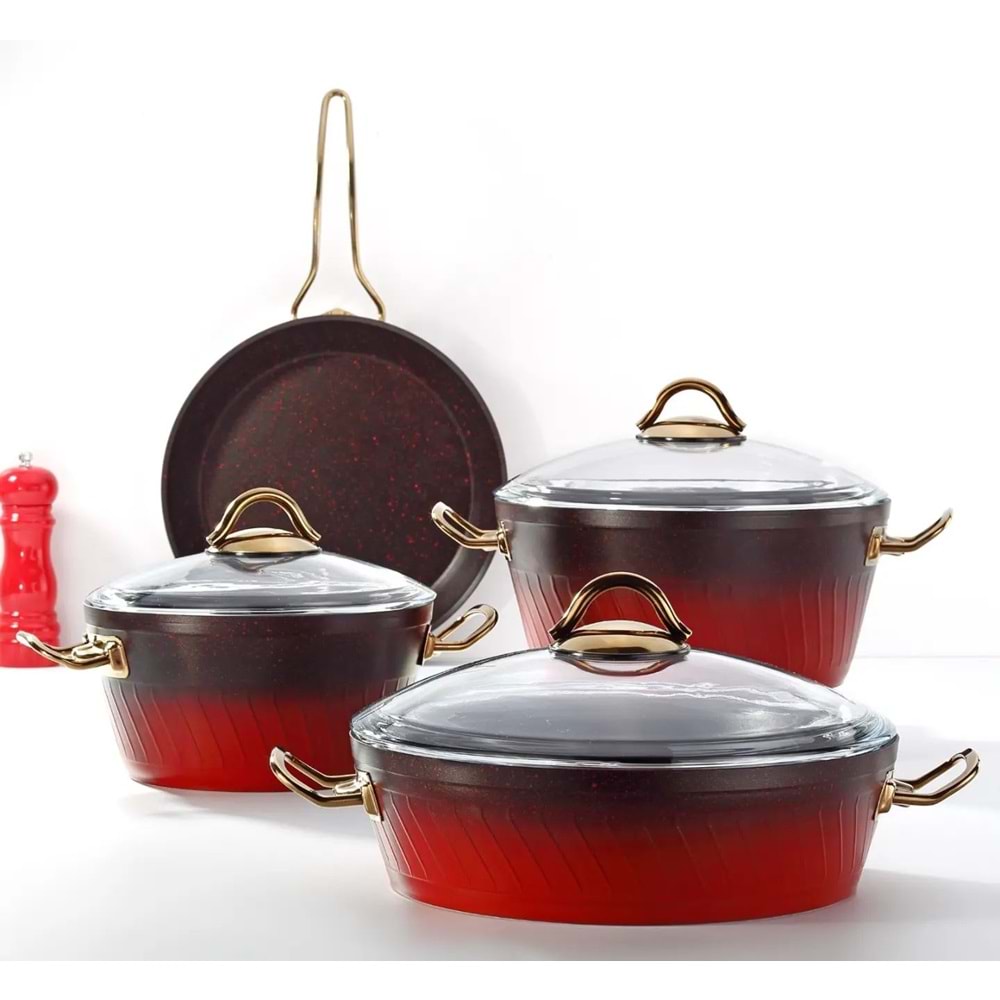 BONERA MİLANA 7PRÇ GRANİT SET METAL ÖZEL SERİ