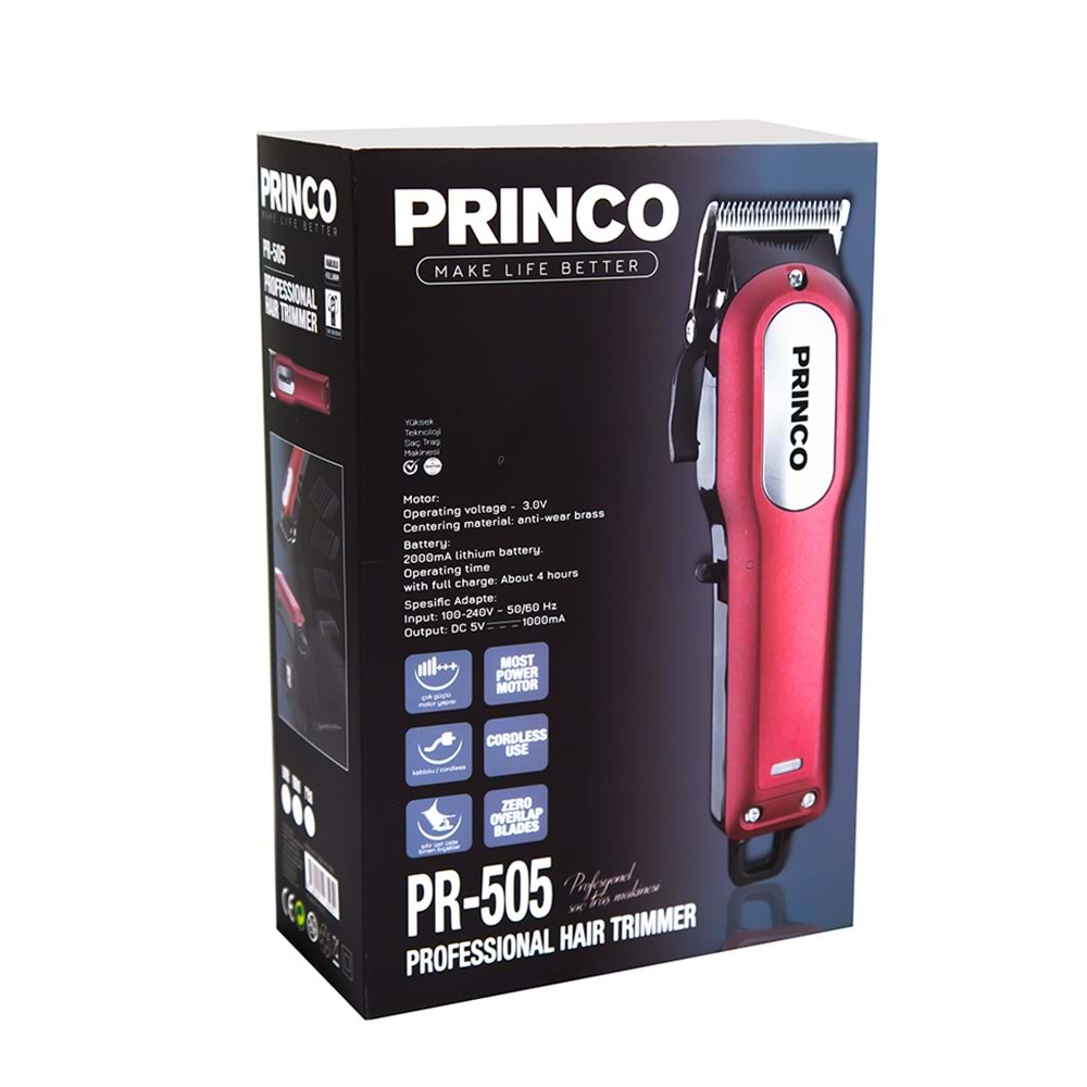 PRİNCO PR-505 PROFESYONEL TRAŞ MAKİNESİ