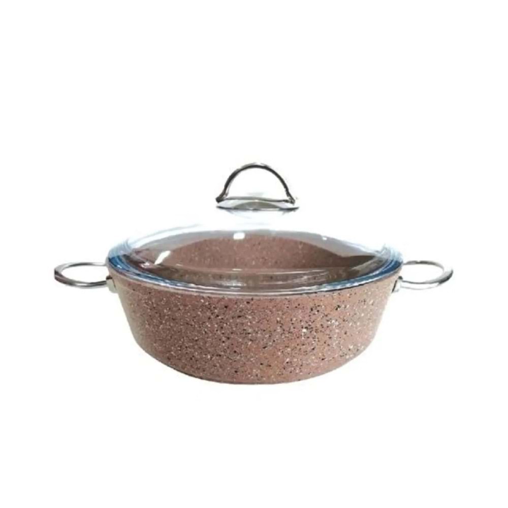 REMETTA GRANİT SİLVER 24CM BASIK TENCERE*6