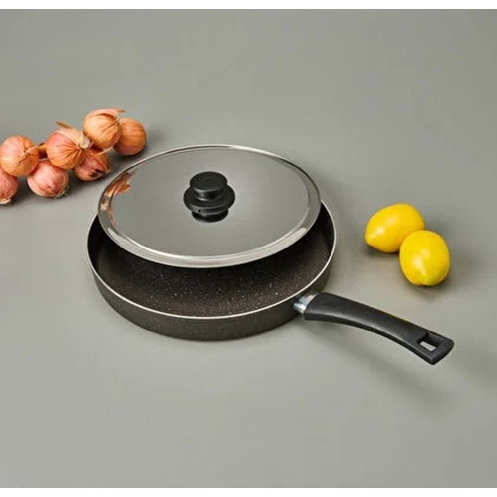 TEFLON 28CM KAPAKLI KARADENİZ BALIK TAVASI *20