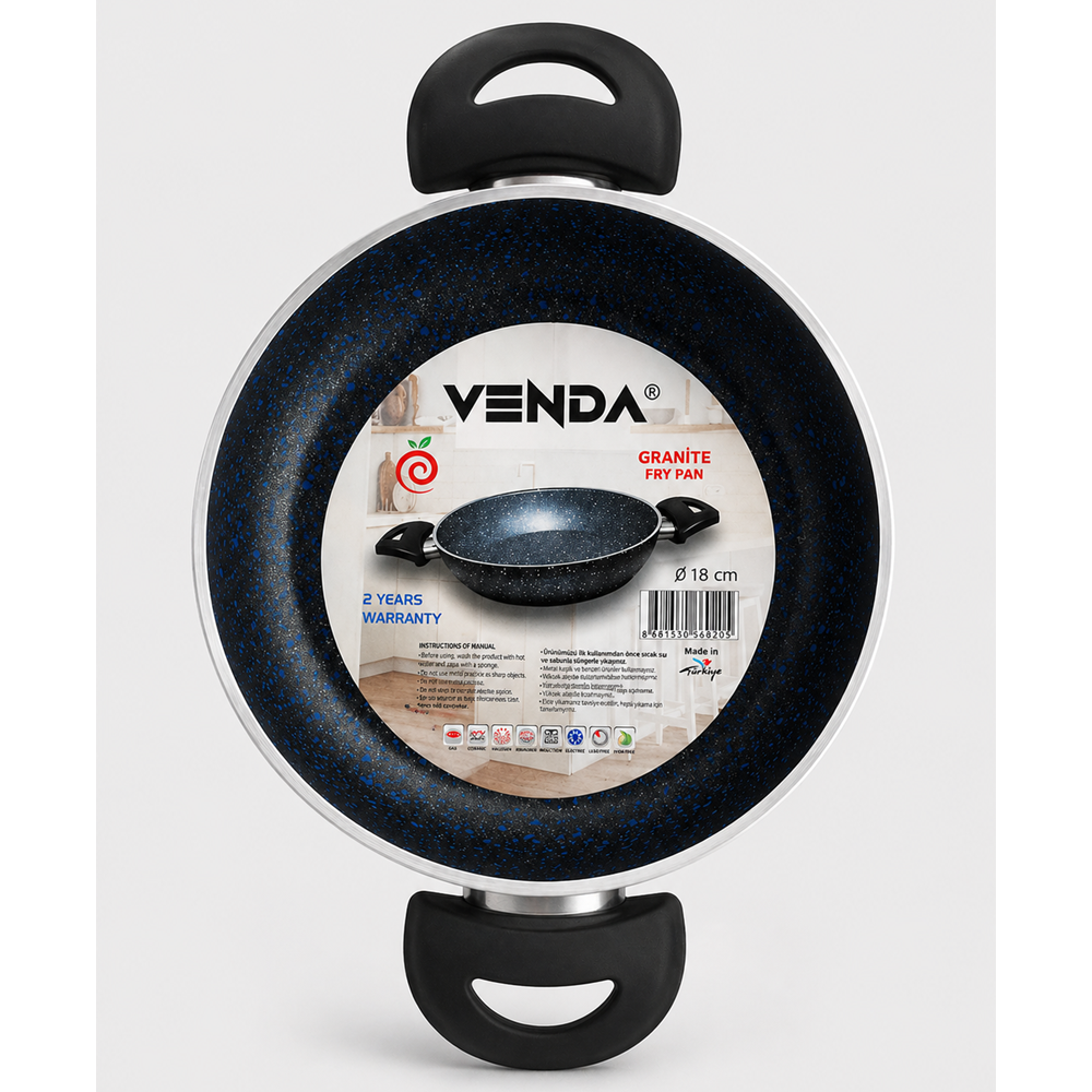 VENDA 22CM ÇİFT KULP TAVA*20