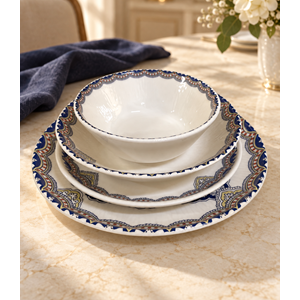 TULU PORSELEN 88270 TAÇ DESENLİ 24PRÇ YEMEK TAKIMI