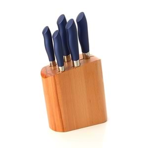 CVS AÇIK BÜYÜK AHŞAP EĞRİ TAKOZLU BIÇAK 6PRC