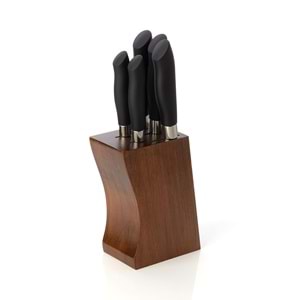 CVS KOYU AHŞAP EĞRİ TAKOZLU 6PRC BIÇAK