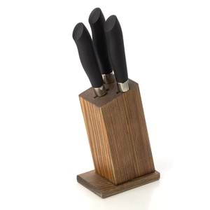 CVS CEVİZ AHŞAP TAKOZLU 4PRC BIÇAK SETİ