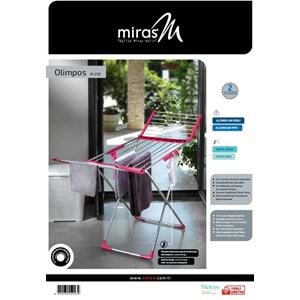 MİRAS OLİMPOS ALÜMİNYUM KANATLI KURUTMALIK*5