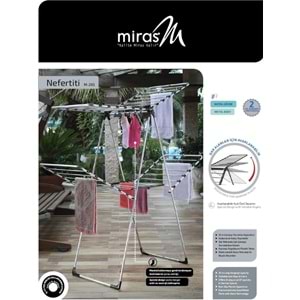 MİRAS NEFERTİTİ 2 KATLI KURUTMALIK KALIN BORULU*5