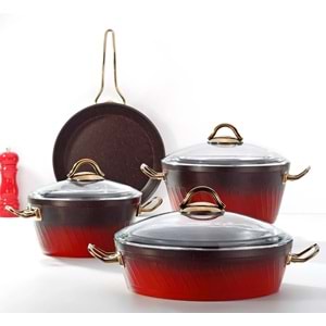 BONERA MİLANA 7PRÇ GRANİT SET METAL ÖZEL SERİ