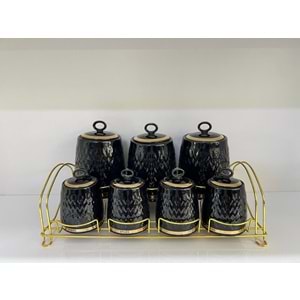 TEKBİR 7PRC PORSELEN BAHARAT TAKIMI LÜX