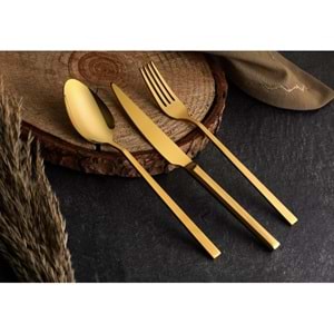 REMETTA 90 PRÇ PARLAK GOLD KAŞIK SETİ