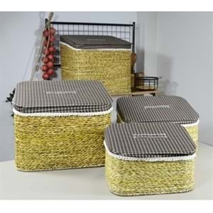 ÜÇER SFB57 YATAY 4LÜ ÇOK AMAÇLI ÇAMAŞIR SEPETİ