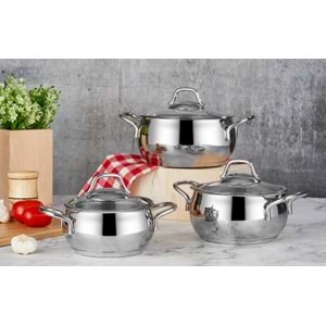 REMETTA SERENA SİLVER 6 PARÇA TENCERE SETİ *4