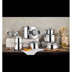 REMETTA ANNA SİLVER 18 PRÇ ÇELİK ÇEYİZ SETİ