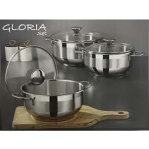BERLİN GLORİA 14-16-18 3LÜ TENCERE SETİ