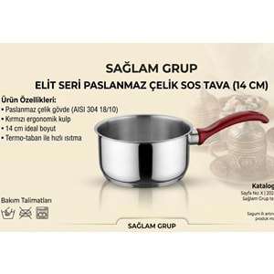 SAĞLAM GRUP 14CM SOS TAVASI*100