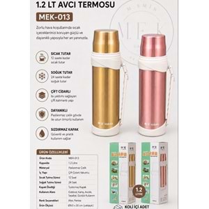 ÇELİK 1,2 LT AVCI TERMOS*24
