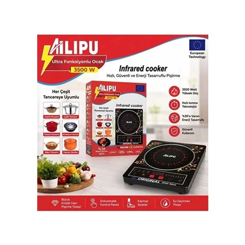 ALİPU ELEKTRİKLİ CAM OCAK*6