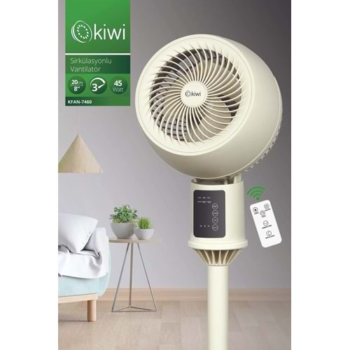 KİWİ 7460 DİJİTAL SİRKÜLASYONLU VANTİLATÖR