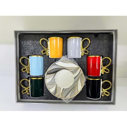 REYYAN MLDP012 RENKLİ FİNCAN TAKIMI *12