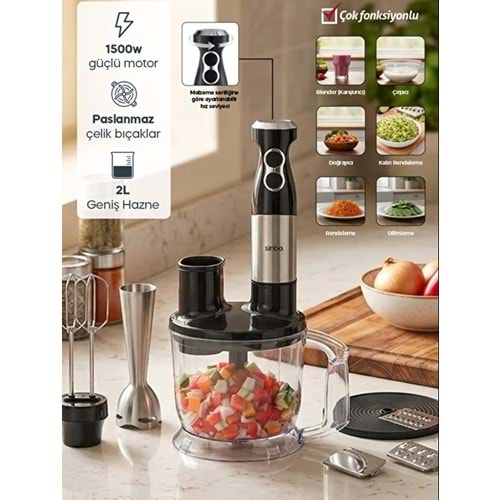 SİNBO SHB-7532 5IN1 BLENDER SET 2 LT *4