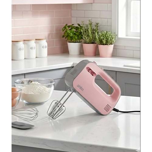 SİNBO SMX-2746 EL MİKSERİ PEMBE*12