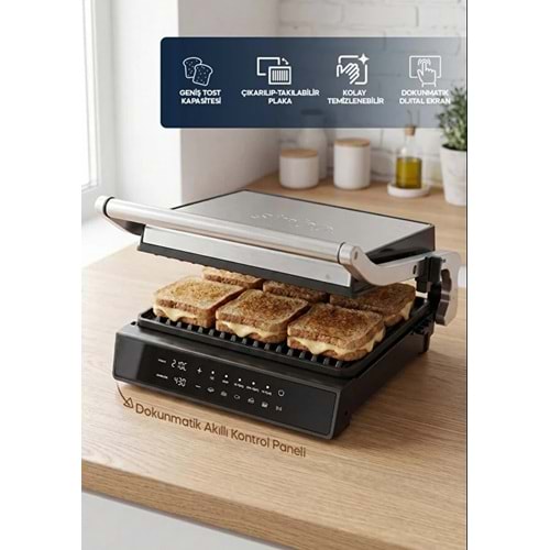 SİNBO SSM-2596 DİJİTAL DÖKÜM TOST MAKİNESİ*2