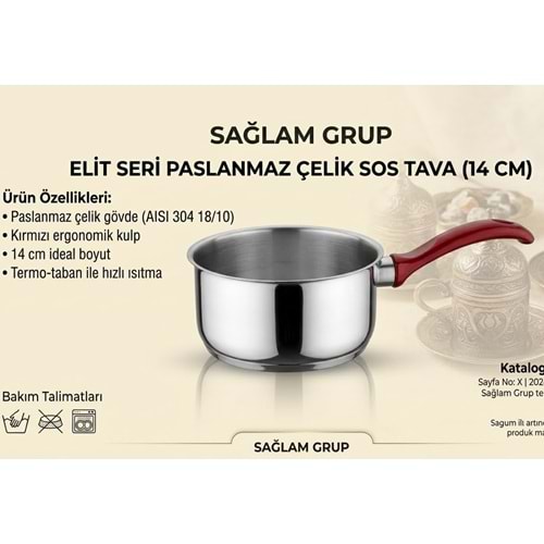 SAĞLAM GRUP 14CM SOS TAVASI*100