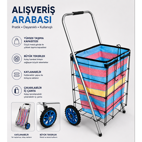 SAĞFEM 5 TELLİ SİYAH PAZAR ARABASI *5