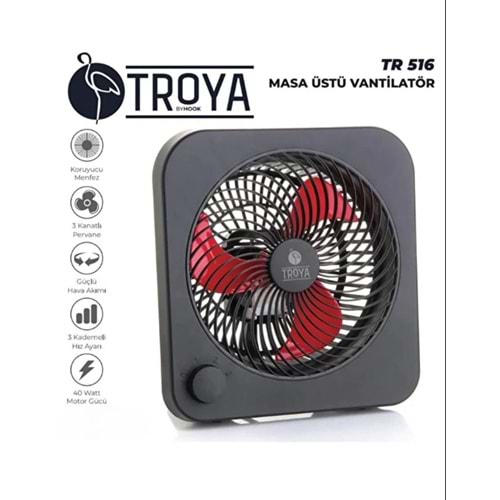 TROYA MASA ÜSTÜ VANTİLATÖR*6