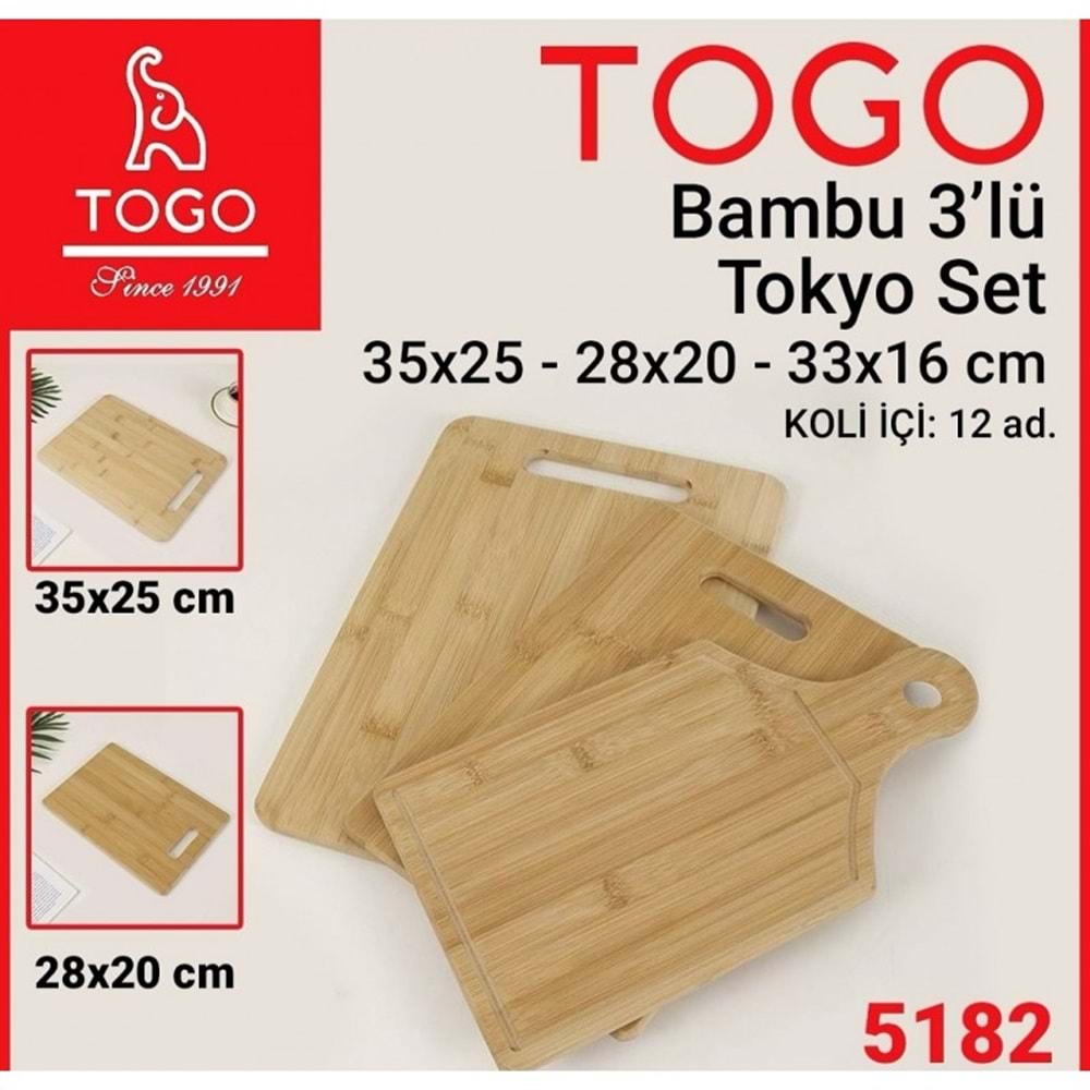 TOGO 3LÜ BAMBU TOKYO SET *12