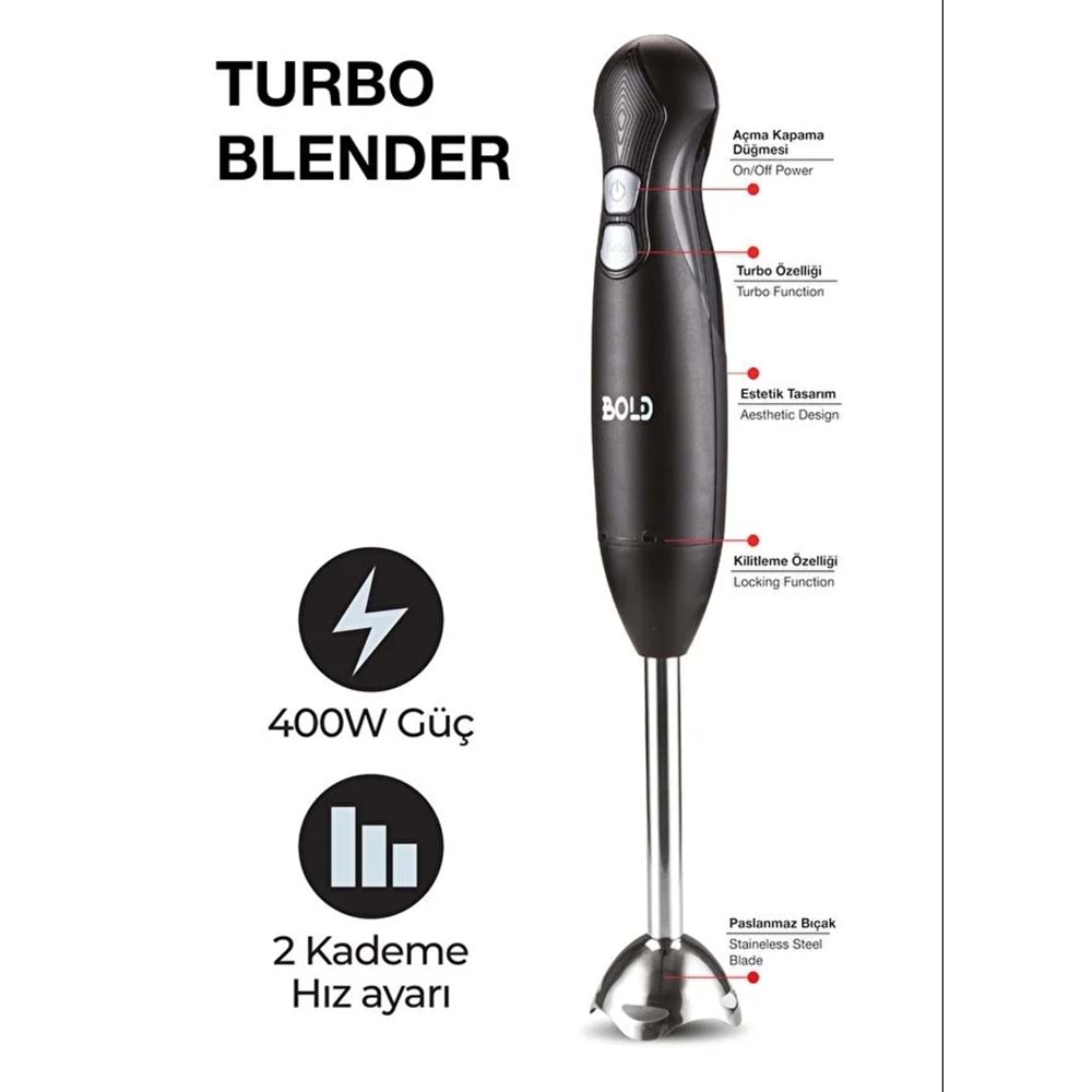 BOLD ELEKTRİKLİ ÇUBUK BLENDER*20