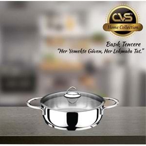 CVS 304 ÇELİK 28 CM BASIK TENCERE*5