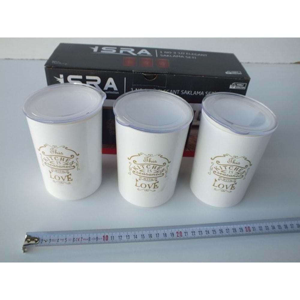 İSRA 1NO 3LÜ ELEGANT SAKLAMA SETİ