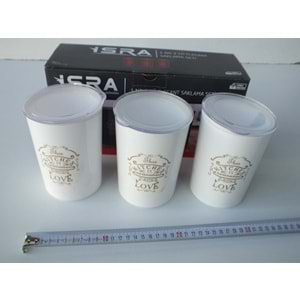 İSRA 1NO 3LÜ ELEGANT SAKLAMA SETİ