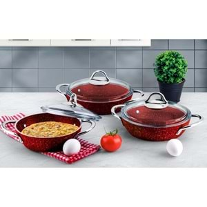 LİNES OSKAR GRANİT 6PRÇ OMLET SET *2