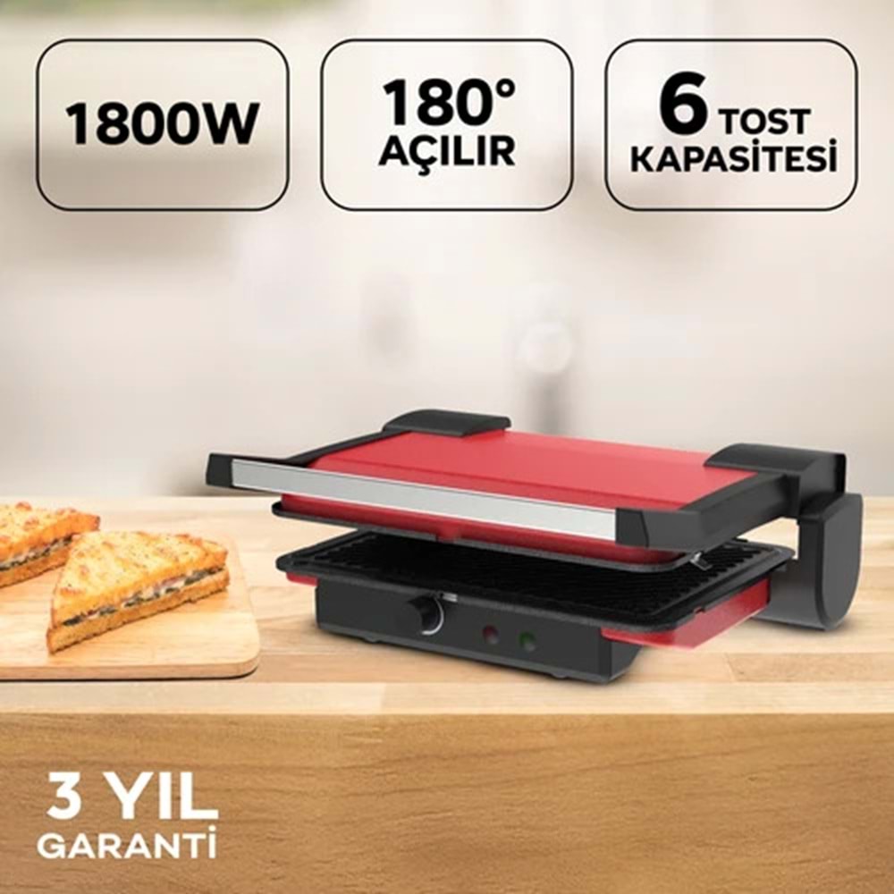 HAUS+ ELEKTRİKLİ TOST MAKİNESİ