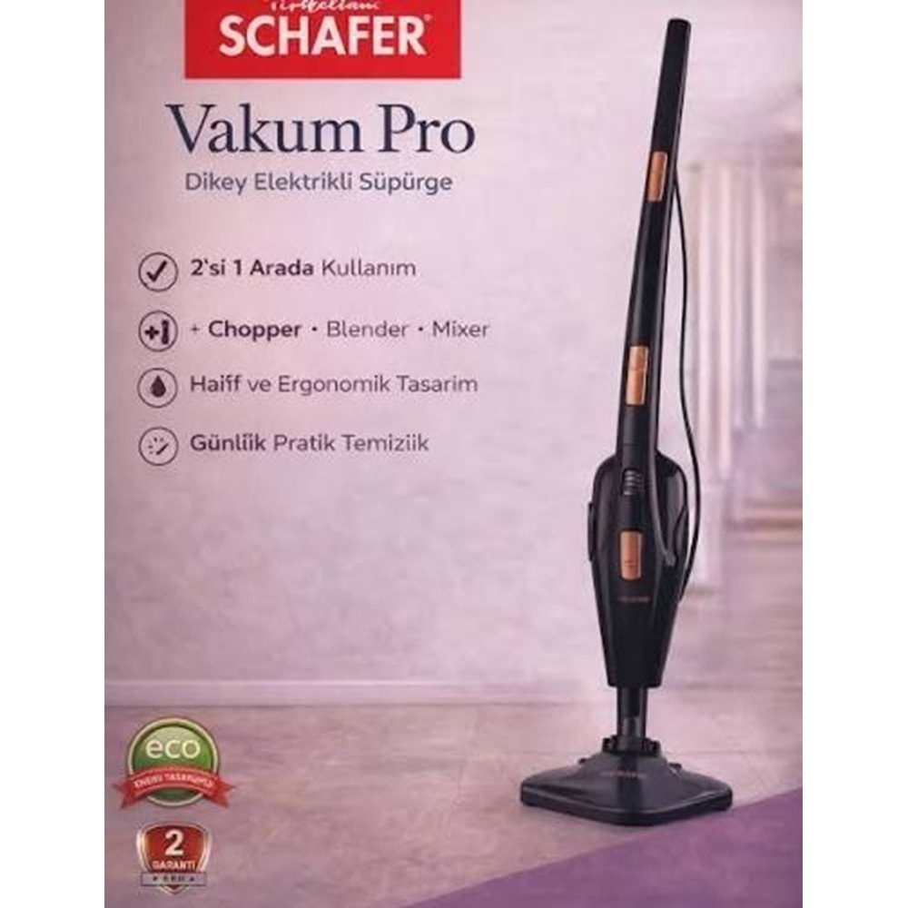 SCHAFER VAKUM PRO DİK SÜPÜRGE*4