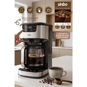 SİNBO SCM-9041 DİJİTAL FİLTRE KAHVE MAKİNESİ*2