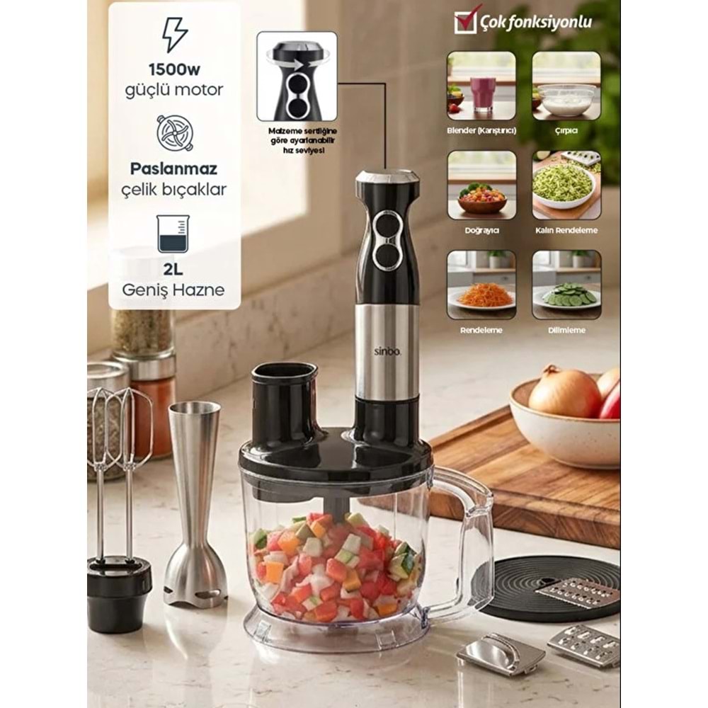 SİNBO SHB-7532 5IN1 BLENDER SET 2 LT *4