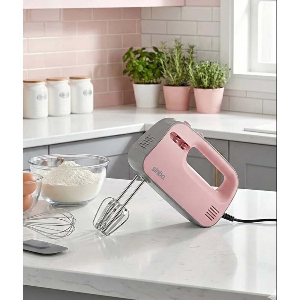 SİNBO SMX-2746 EL MİKSERİ PEMBE*12