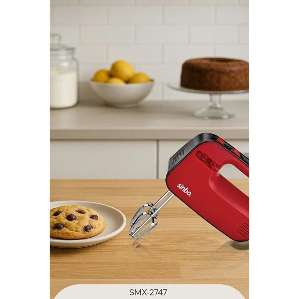 SİNBO SMX-2747 EL MİKSERİ KIRMIZI*12
