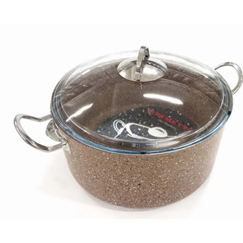 REMETTA GRANİT SİLVER 28CM DERİN TENCERE*4
