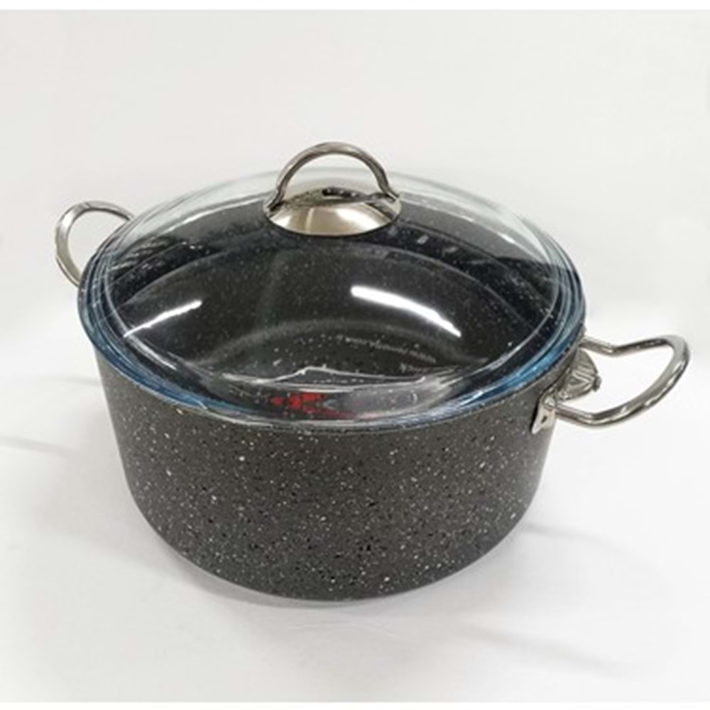 REMETTA GRANİT SİLVER 30CM DERİN TENCERE*4